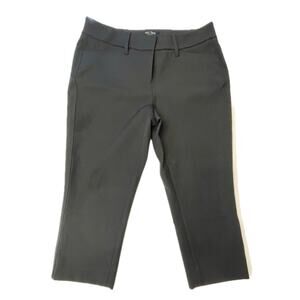 WHBM Black Petite Straight Crop Pants Size 6P (Runs Small)
